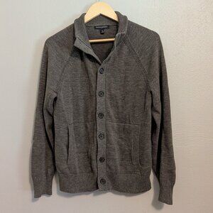 Banana Republic Men's Cotton Blend Button Up Knit Sweater - Small